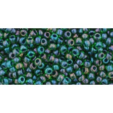 Круглый бисер ТОХО 11/0 Inside-Color Peridot/Emerald-Lined (249) - 250гр
