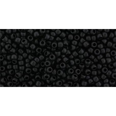 Круглый бисер ТОХО 11/0 Semi Glazed - Jet (2612F) - 250гр