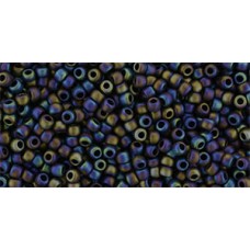 Круглый бисер ТОХО 11/0 Semi Glazed Rainbow - Jet (2642F) - 250гр