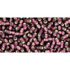 Круглый бисер ТОХО 11/0 Silver-Lined Frosted Amethyst (26CF) - 250гр