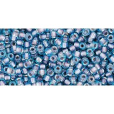 Круглый бисер ТОХО 11/0 Inside-Color Aqua/Lavender-Lined (277) - 250гр