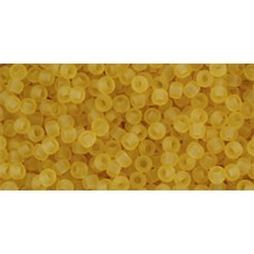 Круглый бисер ТОХО 11/0 Transparent Frosted Med Topaz (2BF) - 250гр