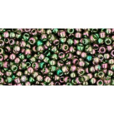 Круглый бисер ТОХО 11/0 Gold-Lustered Olivine (323) - 250гр