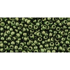 Круглый бисер ТОХО 11/0 Gold-Lustered Fern (333) - 250гр