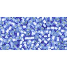Круглый бисер ТОХО 11/0 Silver-Lined Frosted Lt Sapphire (33F) - 250гр