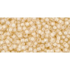 Круглый бисер ТОХО 11/0 Inside-Color Crystal/Lt Jonquil-Lined (352) - 250гр