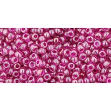 Круглый бисер ТОХО 11/0 Inside-Color Lt Amethyst/Fuchsia-Lined (356) - 250гр