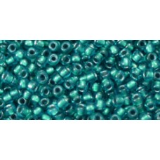 Круглый бисер ТОХО 11/0 Inside-Color Lt Sapphire/Metallic Teal-Lined (377) - 250гр