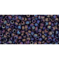 Круглый бисер ТОХО 11/0 Opaque-Rainbow-Frosted Oxblood (406F) - 250гр