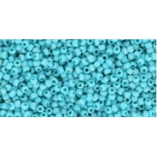 Круглый бисер ТОХО 11/0 Opaque-Rainbow-Frosted Turquoise (413F) - 250гр