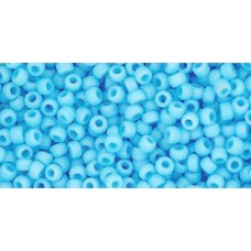 Круглый бисер ТОХО 11/0 Opaque-Frosted Blue Turquoise (43F) - 250гр