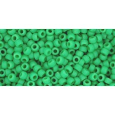 Круглый бисер ТОХО 11/0 Opaque-Frosted Shamrock (47DF) - 250гр