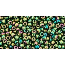 Круглый бисер ТОХО 11/0 Higher-Metallic Iris - Olivine (508) - 250гр