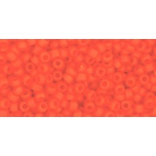 Круглый бисер ТОХО 11/0 Opaque-Frosted Pumpkin (50AF) - 250гр