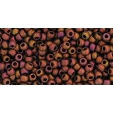 Круглый бисер ТОХО 11/0 Higher-Metallic Frosted Copper Twilight (514F) - 250гр