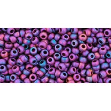 Круглый бисер ТОХО 11/0 Higher-Metallic Frosted Mardi Gras (515F) - 250гр