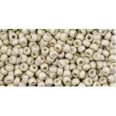 Круглый бисер ТОХО 11/0 Galvanized-Matte Aluminum (558F) - 250гр