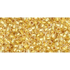 Круглый бисер ТОХО 11/0 24K Gold-Lined Crystal (701) - 100гр