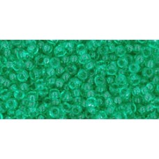 Круглый бисер ТОХО 11/0 Transparent Beach Glass Green (72) - 250гр