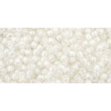 Круглый бисер ТОХО 11/0 Inside-Color Rainbow Crystal/Creme-Lined (777) - 250гр