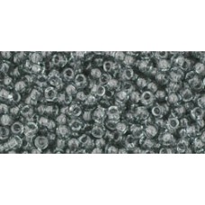 Круглый бисер ТОХО 11/0 Transparent Black Diamond (9) - 250гр