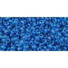 Круглый бисер ТОХО 11/0 Inside-Color Aqua/Capri-Lined (932) - 250гр