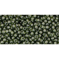 Круглый бисер ТОХО 11/0 Transparent Olivine (940) - 250гр