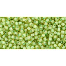 Круглый бисер ТОХО 11/0 Inside-Color Jonquil/Mint Julep-Lined (945) - 250гр