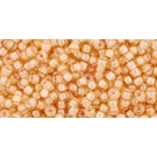 Круглый бисер ТОХО 11/0 Inside-Color Jonquil/Lt Apricot-Lined (955) - 250гр