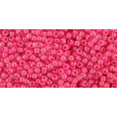 Круглый бисер ТОХО 11/0 Luminous Neon Pink (978) - 250гр