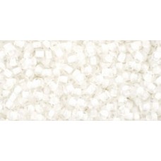 Круглый бисер ТОХО 11/0 Inside-Color Crystal/Snow-Lined (981) - 250гр