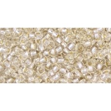 Круглый бисер ТОХО 11/0 PermaFinish - Silver-Lined Crystal (PF21) - 250гр