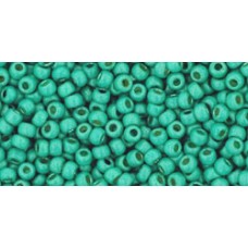 Круглый бисер ТОХО 11/0 PermaFinish - Matte Galvanized Green Teal (PF561F) - 250гр