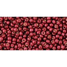 Круглый бисер ТОХО 11/0 PermaFinish - Galvanized Brick Red (PF564) - 250гр