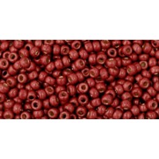 Круглый бисер ТОХО 11/0 PermaFinish - Matte Galvanized Brick Red (PF564F) - 250гр