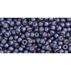 Круглый бисер ТОХО 11/0 PermaFinish - Frosted Metallic Polaris (PF567F) - 250гр