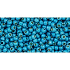 Круглый Бисер ТОХО 11/0 Permafinish - Matte Galvanized Aqua Sky (PF582F) - 250гр