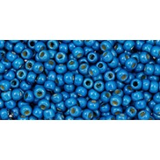 Круглый Бисер ТОХО 11/0 Permafinish - Matte Galvanized Caribbean Blue (PF583F) - 250гр