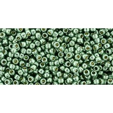Круглый бисер ТОХО 11/0 Permafinish - Galvanized Jade Green (PF589) - 250гр