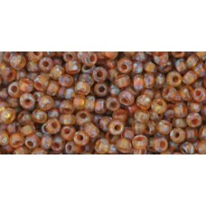 Круглый бисер ТОХО 11/0 HYBRID Frosted Natural - Picasso (Y301F) - 250гр