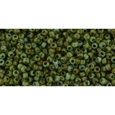 Японский круглый бисер TOHO Beads 11/0 HYBRID Turquoise - Picasso (Y307) - 250гр