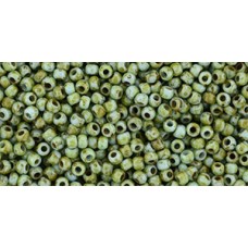 Круглый бисер ТОХО 11/0 HYBRID Opaque Cornflower - Picasso (Y309) - 250гр