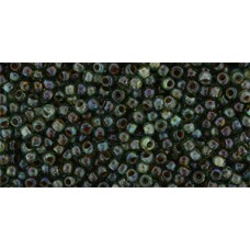 Круглый бисер ТОХО 11/0 HYBRID Transparent Aquamarine - Picasso (Y314) - 250гр