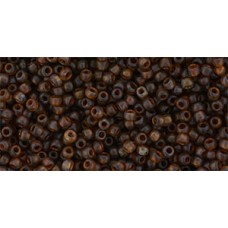 Круглый бисер ТОХО 11/0 HYBRID Transparent Frosted Lt Amethyst - Picasso (Y317F) - 250гр