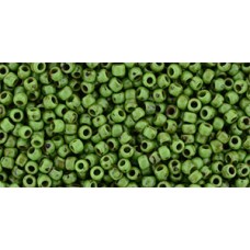 Круглый бисер ТОХО 11/0 HYBRID Opaque Mint Green - Picasso (Y321) - 250гр