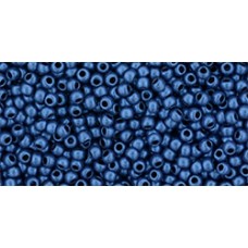 Круглый бисер ТОХО 11/0 HYBRID Metallic Suede - Blue (Y613) - 250гр