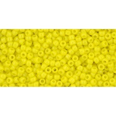 Круглый бисер ТОХО 11/0 HYBRID Sueded Gold Opaque Dandelion (Y621) - 250гр