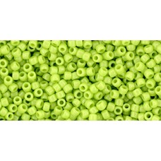 Круглый бисер ТОХО 11/0 HYBRID Sueded Gold Sour Apple (Y622) - 250гр