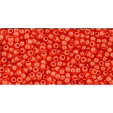 Круглый бисер ТОХО 11/0 HYBRID Sueded Gold Siam Ruby (Y625) - 250гр