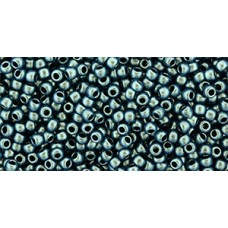 Круглый бисер ТОХО 11/0 HYBRID Polychrome - Blue Aqua (Y910) - 250гр